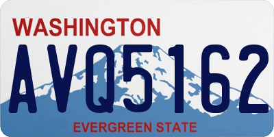 WA license plate AVQ5162