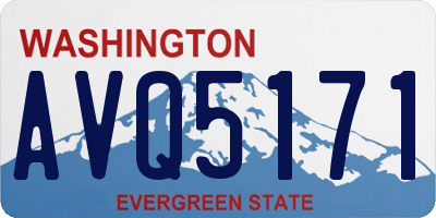 WA license plate AVQ5171