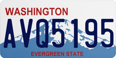 WA license plate AVQ5195