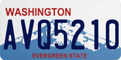 WA license plate AVQ5210