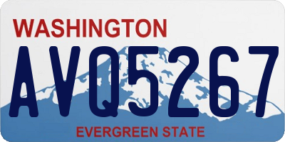 WA license plate AVQ5267