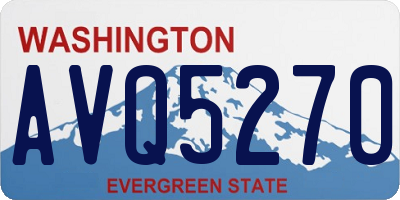 WA license plate AVQ5270