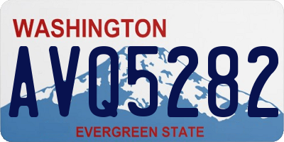WA license plate AVQ5282