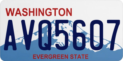 WA license plate AVQ5607