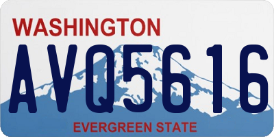 WA license plate AVQ5616