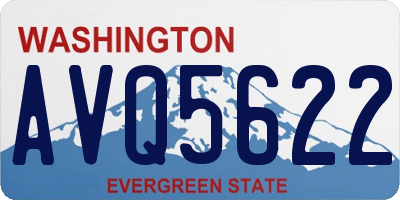 WA license plate AVQ5622