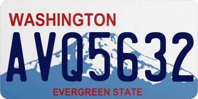 WA license plate AVQ5632