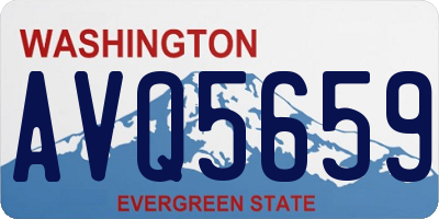 WA license plate AVQ5659