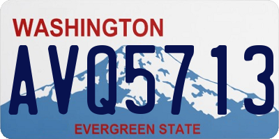 WA license plate AVQ5713
