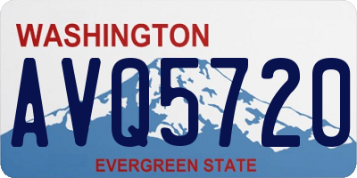 WA license plate AVQ5720