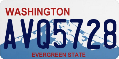 WA license plate AVQ5728