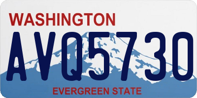 WA license plate AVQ5730