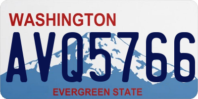WA license plate AVQ5766