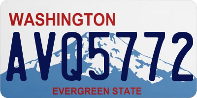 WA license plate AVQ5772