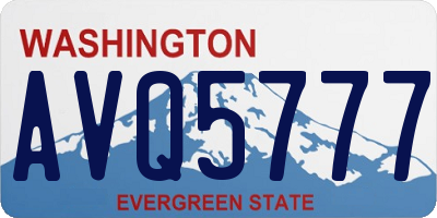 WA license plate AVQ5777