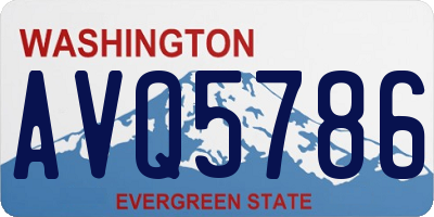 WA license plate AVQ5786