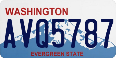 WA license plate AVQ5787
