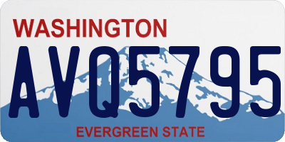 WA license plate AVQ5795