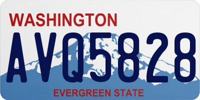 WA license plate AVQ5828
