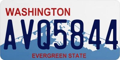 WA license plate AVQ5844