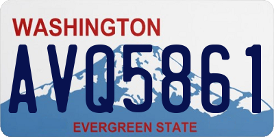 WA license plate AVQ5861