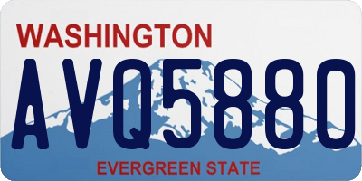WA license plate AVQ5880