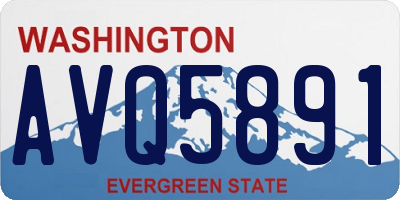 WA license plate AVQ5891