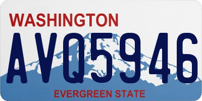 WA license plate AVQ5946