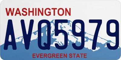 WA license plate AVQ5979