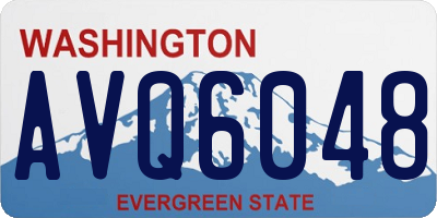 WA license plate AVQ6048