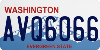 WA license plate AVQ6066