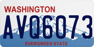 WA license plate AVQ6073