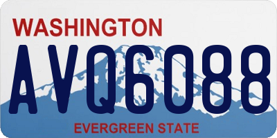 WA license plate AVQ6088