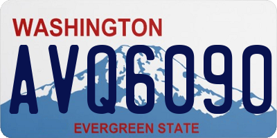WA license plate AVQ6090