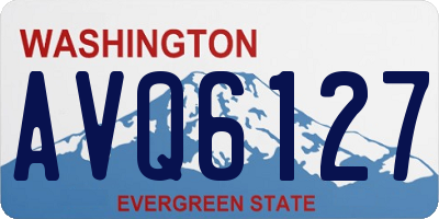 WA license plate AVQ6127