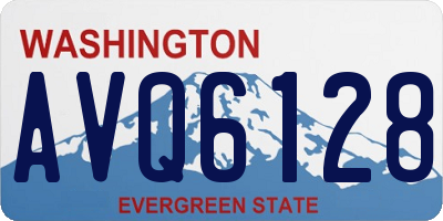 WA license plate AVQ6128