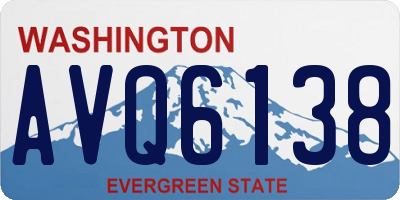 WA license plate AVQ6138