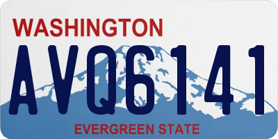 WA license plate AVQ6141