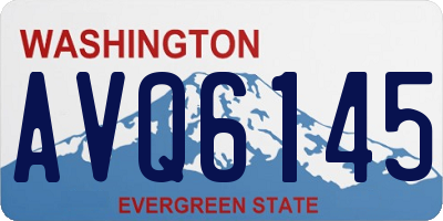 WA license plate AVQ6145