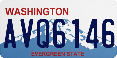 WA license plate AVQ6146