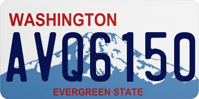 WA license plate AVQ6150
