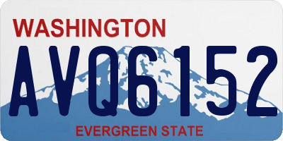 WA license plate AVQ6152