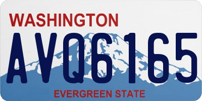 WA license plate AVQ6165