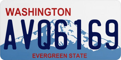 WA license plate AVQ6169
