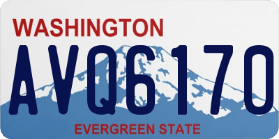 WA license plate AVQ6170