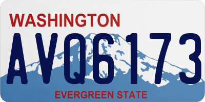 WA license plate AVQ6173