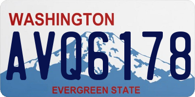 WA license plate AVQ6178