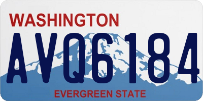 WA license plate AVQ6184