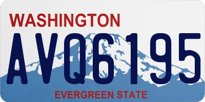 WA license plate AVQ6195