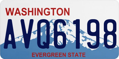 WA license plate AVQ6198